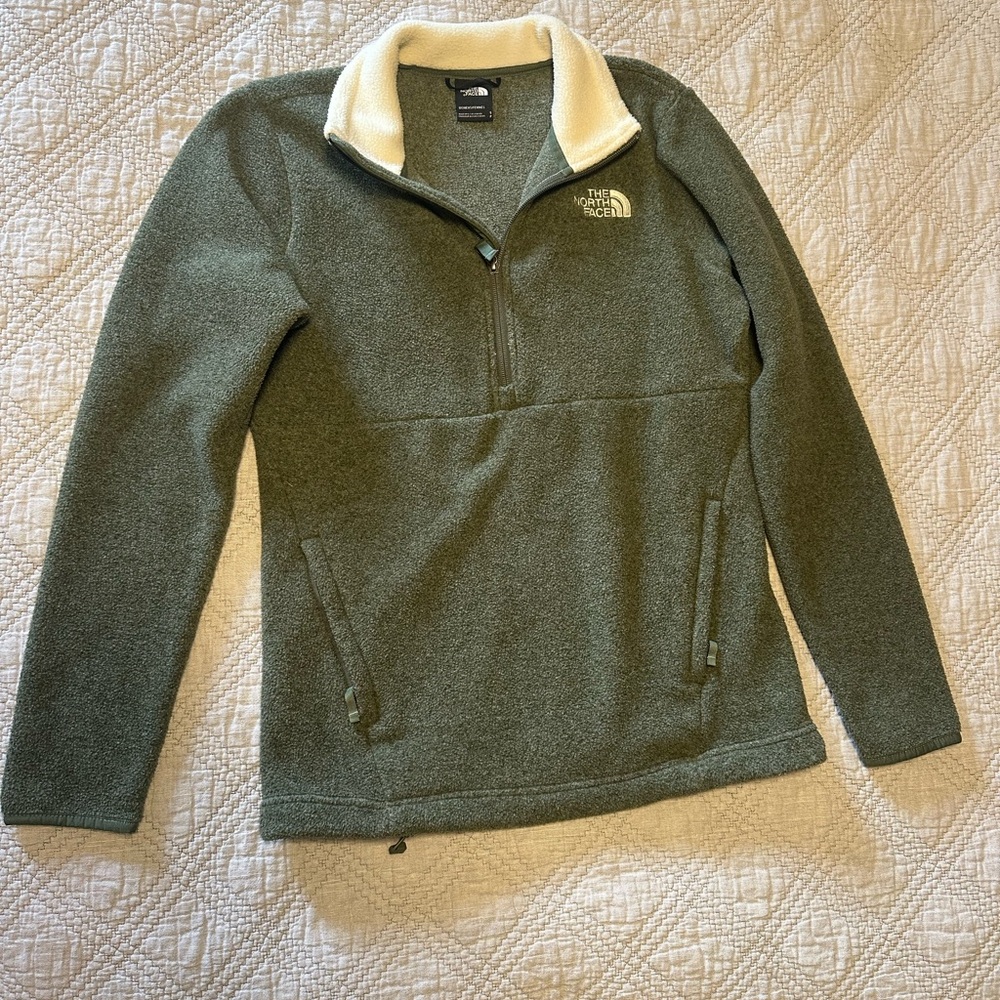 The North Face Green Fleece Jacket- Size Small